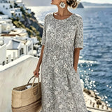 Lily™ - Elegant Floral Summer Midi Dress
