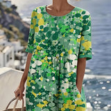 Elena™ - Elegant Floral Summer Midi Dress
