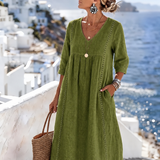Helena - Casual Loose-Fitting Patchwork Lace Dress