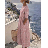 Tess™ | Elegant Midi Dress with a Tummy-Flattering Design