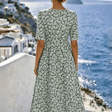 Sienna™ | Elegant Floral Midi Dress