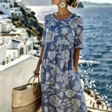 Evie™ - Elegant Floral Summer Midi Dress