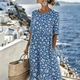 Grace™ - Elegant Floral Summer Midi Dress