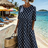 Nadia™ | Coastal Elegance Midi Dress