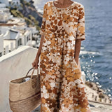 Elena™ - Elegant Floral Summer Midi Dress