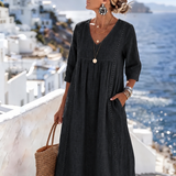 Helena - Casual Loose-Fitting Patchwork Lace Dress