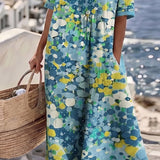 Elena™ - Elegant Floral Summer Midi Dress