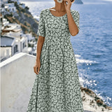 Sienna™ | Elegant Floral Midi Dress