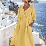 Helena - Casual Loose-Fitting Patchwork Lace Dress