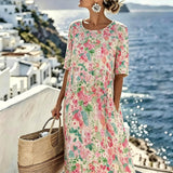 Lily™ - Elegant Floral Summer Midi Dress