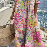 Elena™ - Elegant Floral Summer Midi Dress