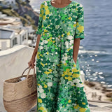 Elena™ - Elegant Floral Summer Midi Dress
