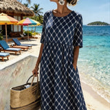Nadia™ | Coastal Elegance Midi Dress