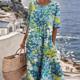 Elena™ - Elegant Floral Summer Midi Dress