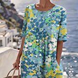 Elena™ - Elegant Floral Summer Midi Dress